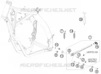 BEQUILLE LATERALE / CENTRALE pour KTM 200 EXC de 2010