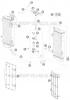 CIRCUIT DE REFROIDISSEMENT pour KTM 200 EXC de 2010