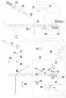 GUIDON / COMMANDES pour KTM 200 EXC de 2010