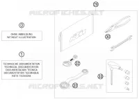 TROUSSE A OUTILS / MANUELS / OPTIONS pour KTM 200 EXC de 2010