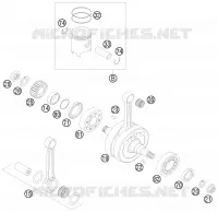 VILEBREQUIN / PISTON pour KTM 200 EXC de 2010