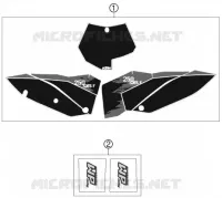 AUTOCOLLANTS pour KTM 250 SXS-F de 2007