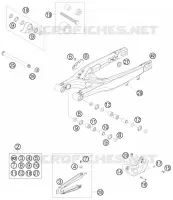 BRAS OSCILLANT  pour KTM 250 SXS-F de 2007