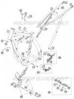 CADRE pour KTM 250 SXS-F de 2007