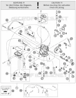 CARBURATEUR pour KTM 250 SXS-F de 2007