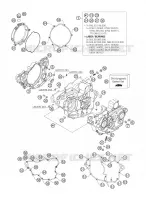 CARTER MOTEUR pour KTM 250 SXS-F de 2007
