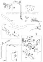GUIDON / COMMANDES pour KTM 250 SXS-F de 2007