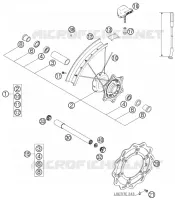 ROUE AVANT pour KTM 250 SXS-F de 2007