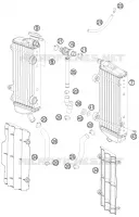 CIRCUIT DE REFROIDISSEMENT pour KTM 250 SX-F FACTORY REPLICA MUSQUIN EDITION de 2010