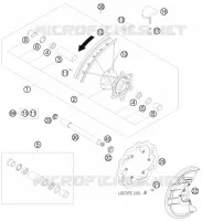 ROUE AVANT pour KTM 250 SX-F FACTORY REPLICA MUSQUIN EDITION de 2010