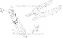 AMORTISSEUR pour KTM 250 SX-F de 2017