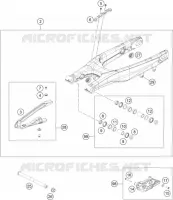 BRAS OSCILLANT  pour KTM 250 SX-F de 2017