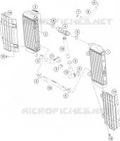 CIRCUIT DE REFROIDISSEMENT pour KTM 250 SX-F de 2017