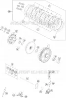 EMBRAYAGE pour KTM 250 SX-F de 2017
