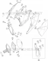 FILTRE A AIR pour KTM 250 SX-F de 2017