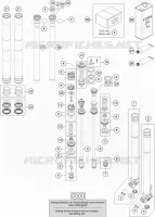 FOURCHE (PIECES) pour KTM 250 SX-F de 2017