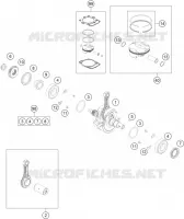 VILEBREQUIN / PISTON pour KTM 250 SX-F de 2017