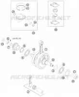 VILEBREQUIN / PISTON  250 ktm-moto 2009 SX-F 24