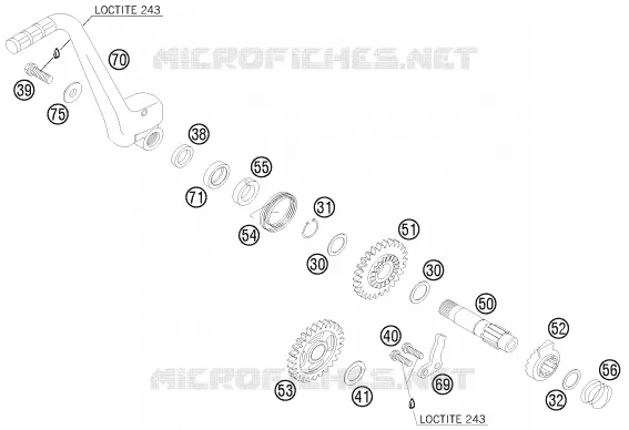 KICK KTM MOTO 125 2008 SXS  125 SXS