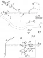 GUIDON / COMMANDES  125 ktm-moto 2005 SX 2