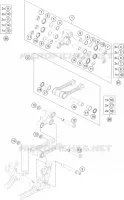 BIELLETTE D'AMORTISSEUR PRO LEVER pour KTM 125 SX de 2017
