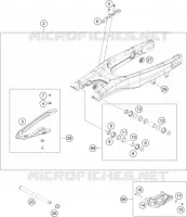 BRAS OSCILLANT  pour KTM 125 SX de 2017