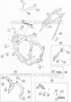 CADRE pour KTM 125 SX de 2017