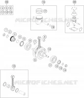 VILEBREQUIN / PISTON pour KTM 125 SX de 2017