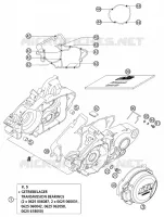 CARTER MOTEUR  125 ktm-moto 2002 SX 22