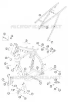 CADRE pour KTM 450 SX RACING de 2005