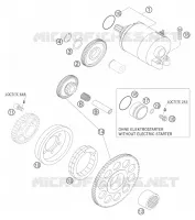 DEMARREUR ELECTRIQUE pour KTM 450 SX RACING de 2005