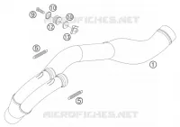 ECHAPPEMENT pour KTM 450 SX RACING de 2005