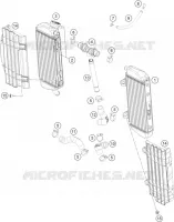 CIRCUIT DE REFROIDISSEMENT pour KTM 450 SX-F FACTORY EDITION de 2017