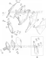 FILTRE A AIR pour KTM 450 SX-F FACTORY EDITION de 2017