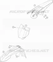 PLASTIQUES pour KTM 450 SX-F FACTORY EDITION de 2017