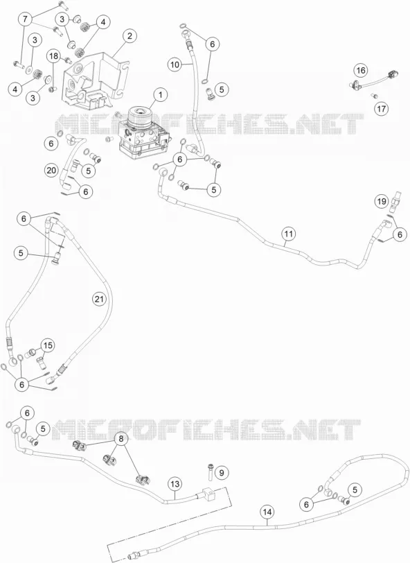 SYSTEME DE FREIN ABS KTM MOTO 1290 2018 SUPERDUKE  1290 SUPER DUKE R BLACK