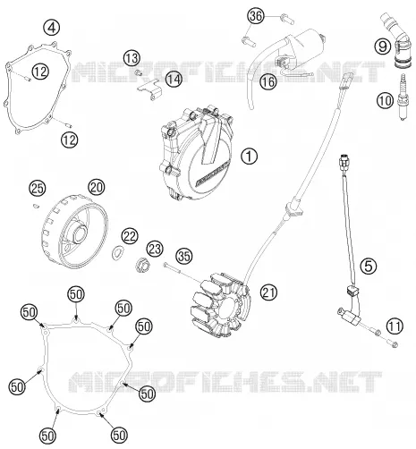 ALLUMAGE KTM MOTO 450 2014 SX-F  450 SX-F