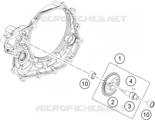 ARBRE D'EQUILIBRAGE KTM MOTO 450 2014 SX-F  450 SX-F
