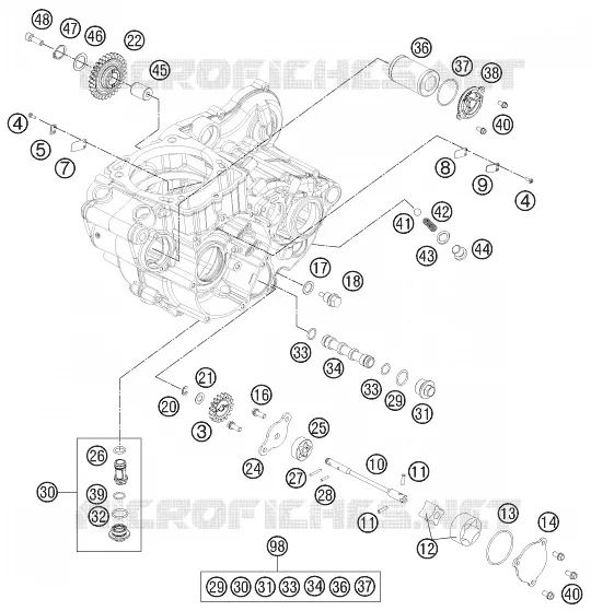 POMPE A HUILE KTM MOTO 450 2013 SX-F  450 SX-F