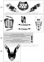 AUTOCOLLANTS pour KTM 350 SX-F CAIROLI REPLICA de 2012