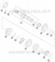 BOITE DE VITESSES   ARBRE PRIMAIRE pour KTM 350 SX-F CAIROLI REPLICA de 2012