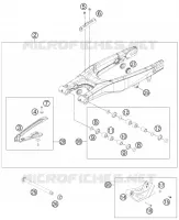 BRAS OSCILLANT  pour KTM 350 SX-F CAIROLI REPLICA de 2012