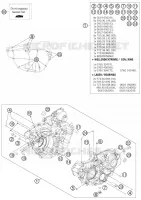 CARTER MOTEUR pour KTM 350 SX-F CAIROLI REPLICA de 2012