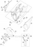 FILTRE A AIR pour KTM 350 SX-F CAIROLI REPLICA de 2012