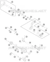 MECANISME DE SELECTION DE VITESSES pour KTM 350 SX-F CAIROLI REPLICA de 2012