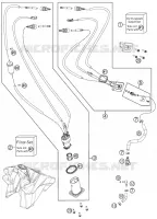 POMPE A ESSENCE pour KTM 350 SX-F CAIROLI REPLICA de 2012
