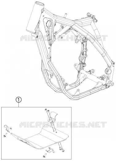 PROTECTION MOTEUR KTM MOTO 350 2011 SX-F  350 SX-F CAIROLI REPLICA