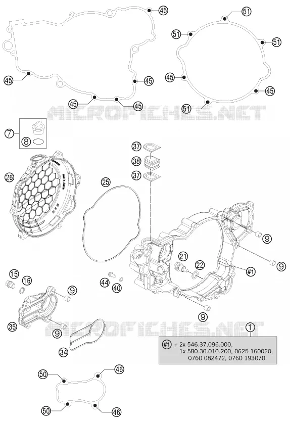 CARTER EMBRAYAGE KTM MOTO 250 2013 SX  250 SX