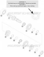 BOITE DE VITESSES   ARBRE PRIMAIRE pour KTM 250 SX de 2011