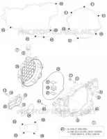 CARTER EMBRAYAGE pour KTM 250 SX de 2011
